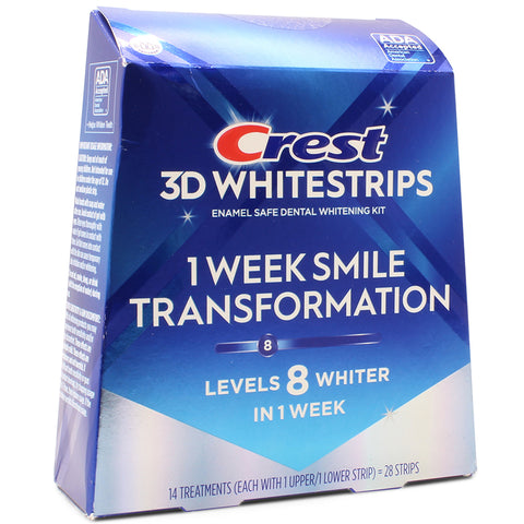 Crest 3D White 14 x 1 Week Smile Transformation Whitening Strips
