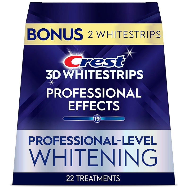 Crest 3D White 40 Professional Effects Teeth Whitening Strips with 4 Bonus Strips