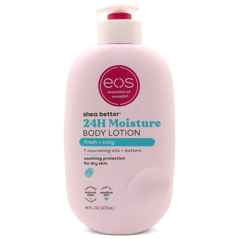 Eos 473mL Shea Better 24hr Moisture Body Lotion (Fresh + Cozy)