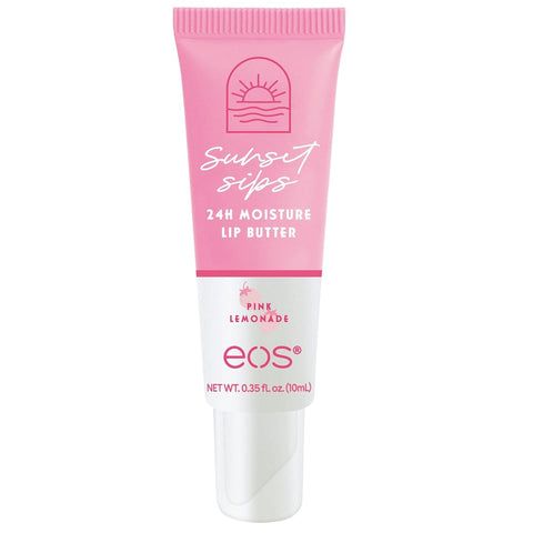 eos 10mL Sunset Sips Pink Lemonade 24h Moisture Lip Butter Tube