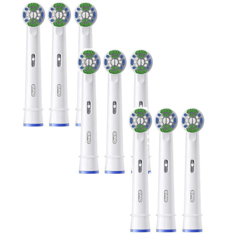 Oral B Braun 9-Pack Advanced Clean Replacement Tooth Brush Head EB20RB