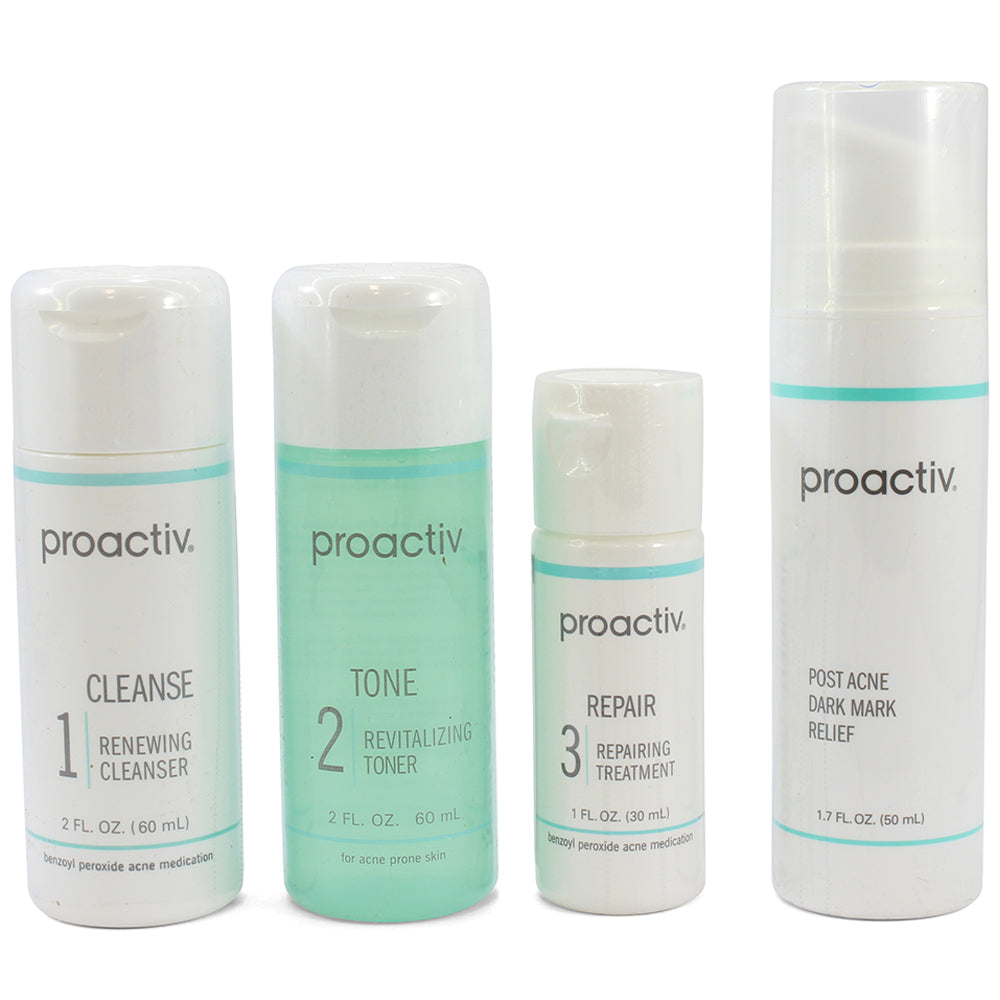 Proactiv 30 Day 3 Piece Set with 50ml Post Acne Dark Mark Relief Set