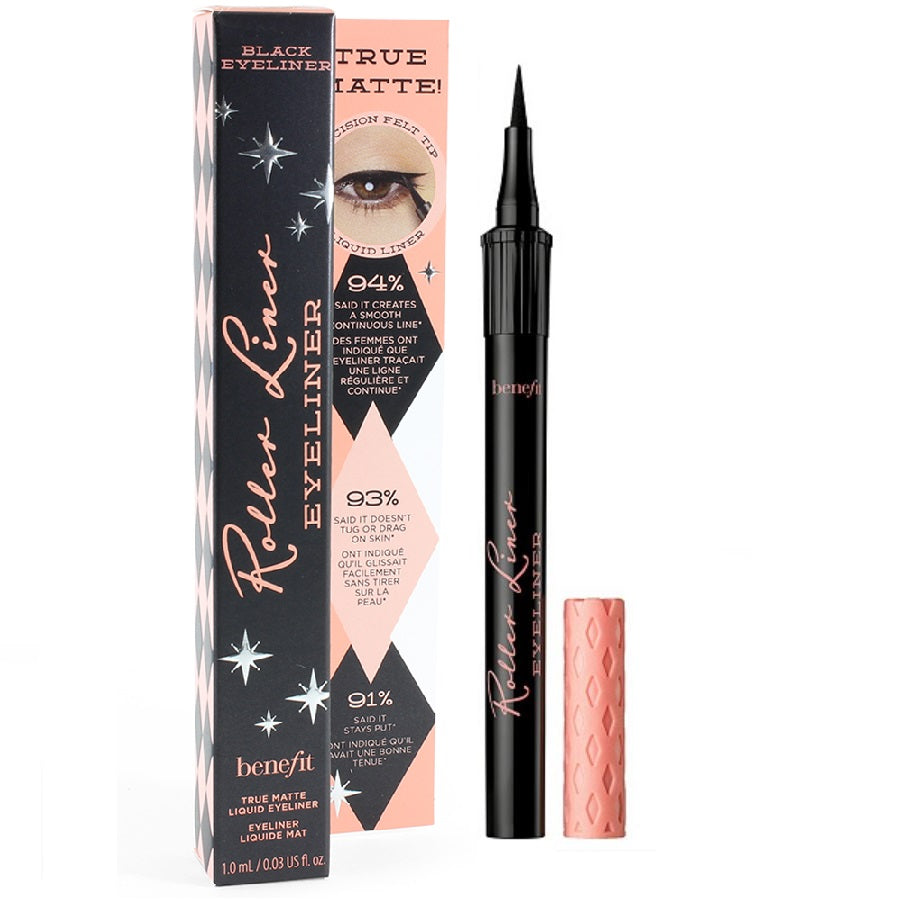 Benefit Cosmetics 1mL Roller Liner True Matte Black Liquid Eyeliner