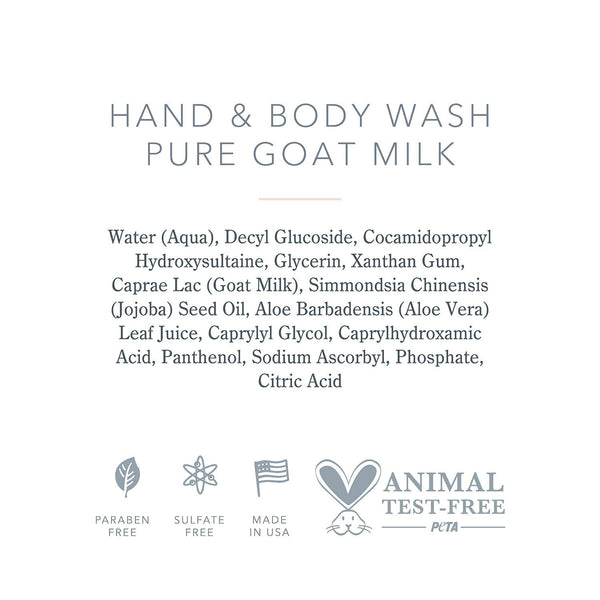 Beekman 1802 370mL Pure Goat Milk Hand and Body Wash Skincare Australia