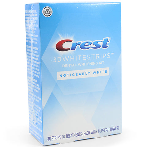 Crest 3D Dental Whitening Kit Noticeably White Whitestrips 10 Treatments