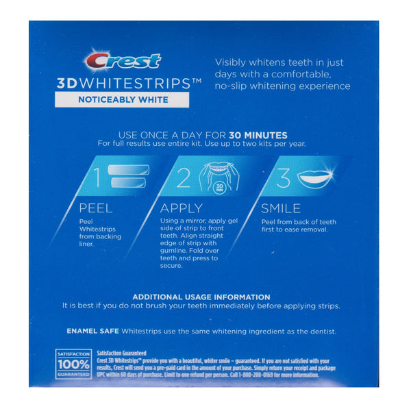 Crest 3D White Strips Noticeably White10 Treatments Skincare Australia