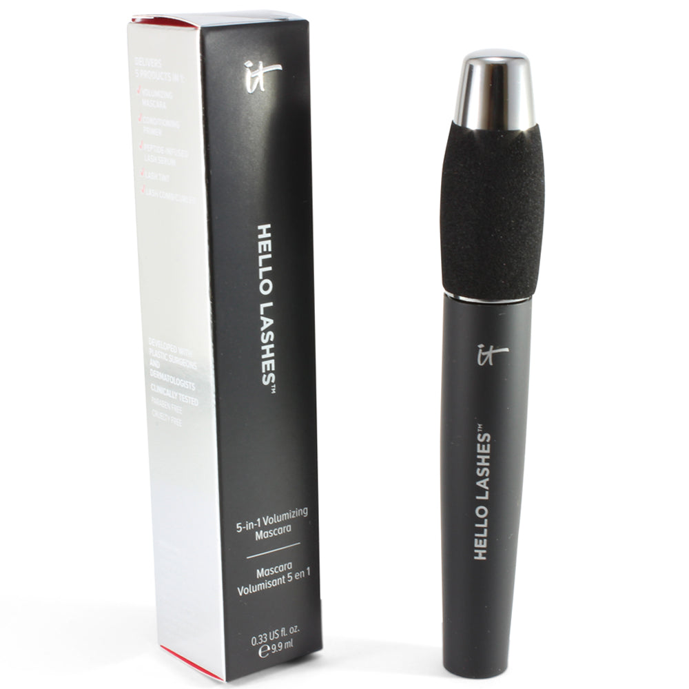 IT Cosmetics Hello Lashes Large Size 9.9ml 5-in-1 Volumising Mascara Black
