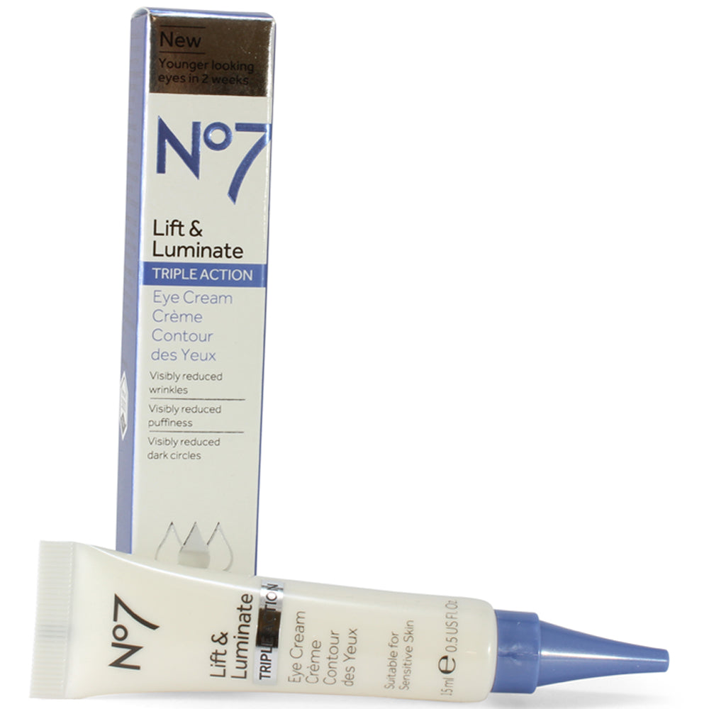 Boots No. 7 15mL Lift & Luminate Triple Action Eye Cream