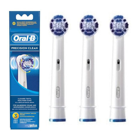 Oral B Braun 3-Pack Precision Clean Tooth Brush Head EB20-3