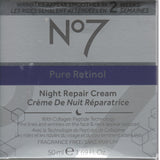 Boots No. 7 50mL Pure Retinol Night Repair Cream
