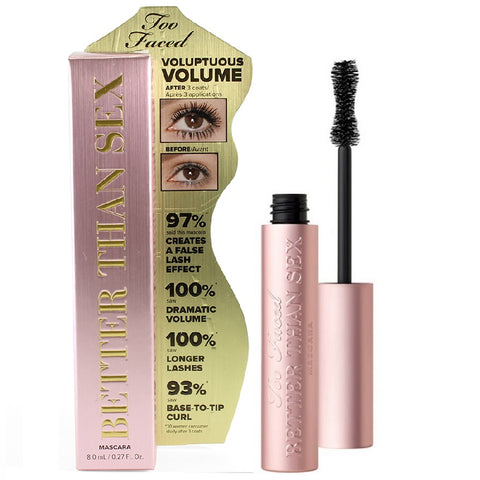 Too Faced 8mL Better Than Sex Volumising Mascara Full Size (Non-Waterproof)