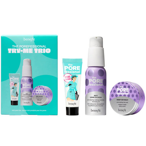 Benefit Porefessional Try-Me Mini Trio Primer, Cleanser & Clay Mask