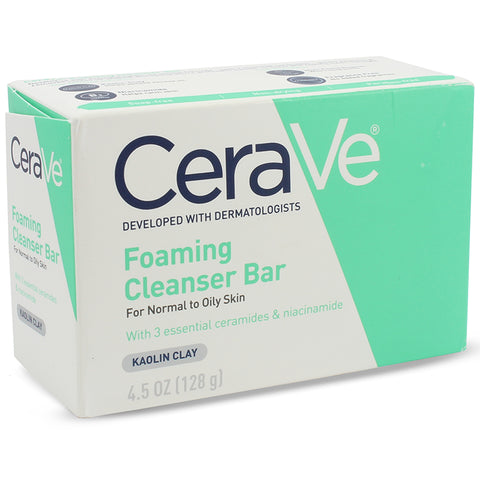 CeraVe 128g Foaming Cleanser Bar Soap