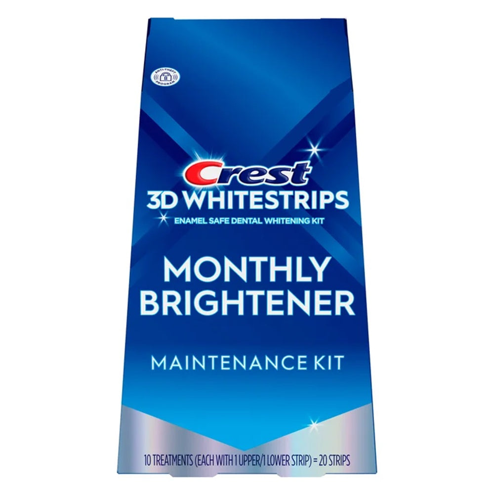 Crest 3D White 20 Monthly Brightener Maintenance Teeth Whitening Strips