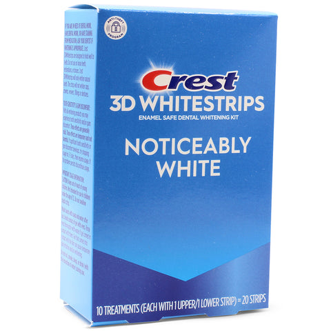 Crest 3D Dental Whitening Kit Noticeably White Whitestrips 10 Treatments