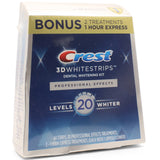 Crest 3D White 40 Professional Effects Teeth Whitening Strips with Bonus 1 Hour