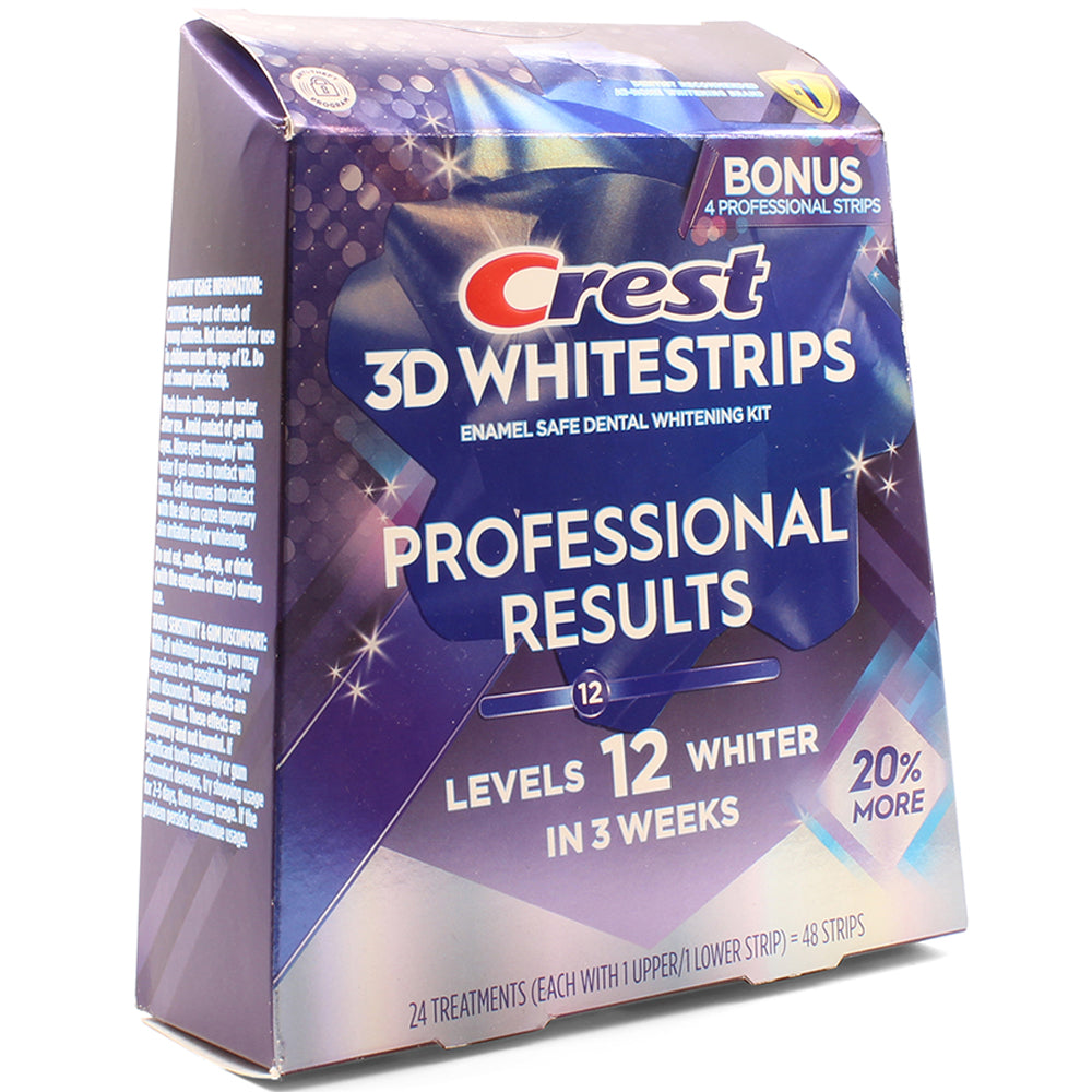 Crest 3D 48 x Professional Results Teeth Whitening Strips (24 Treatments)