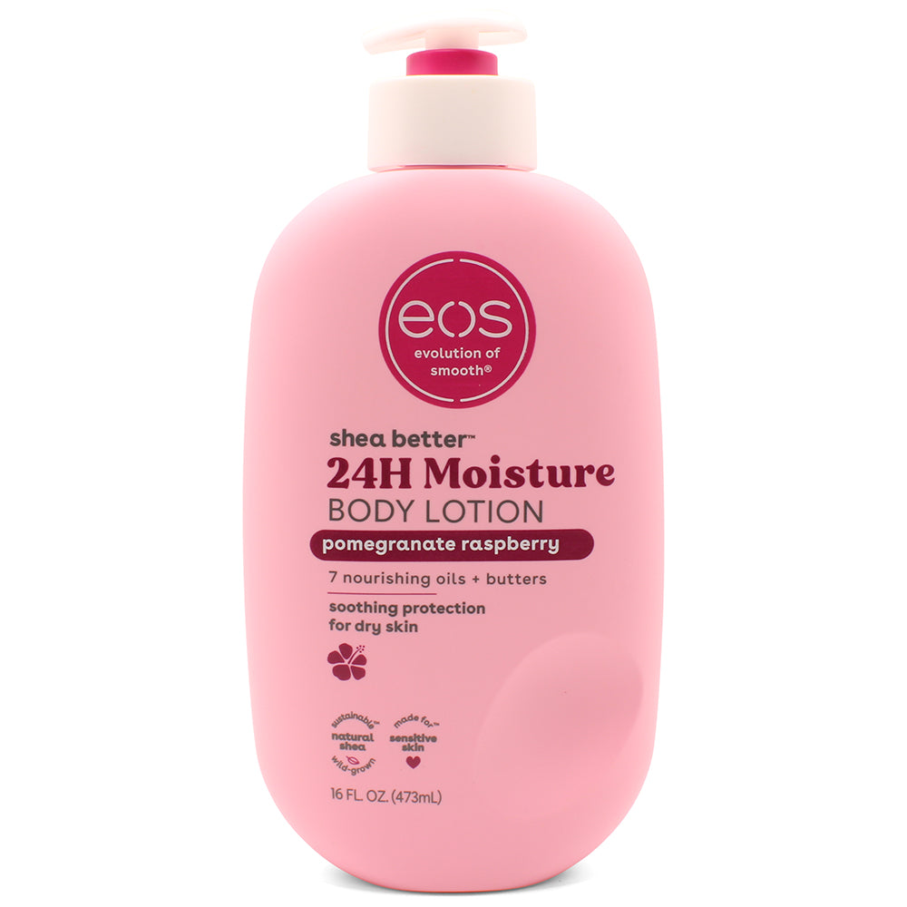 Eos 473mL Shea Better 24hr Moisture Body Lotion (Pomegranate Raspberry)