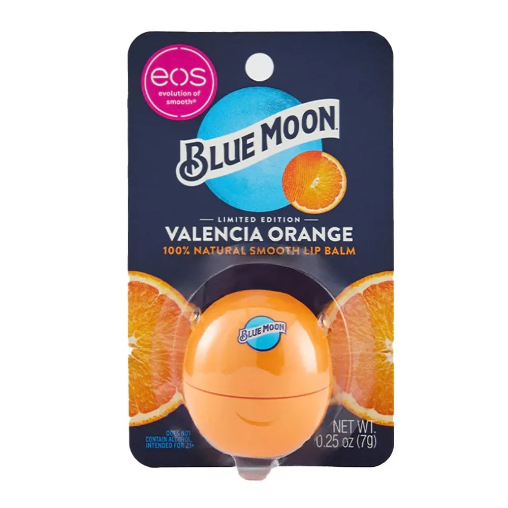 Eos 7g Blue Moon Valencia Orange Lip Balm Sphere