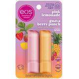 Eos 2 Pack 2 x 4g Pink Lemonade Guava Berry Punch Lip Balm Sticks