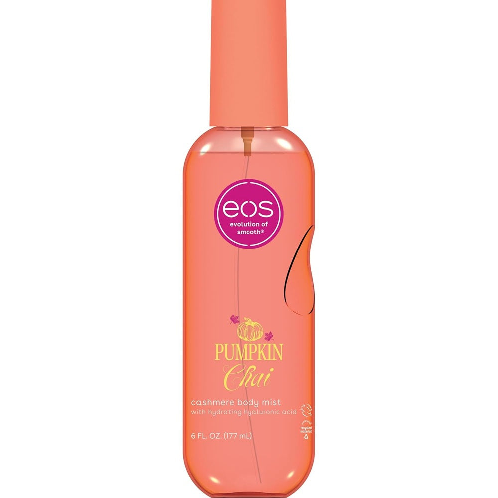 Refresh and hydrate skin with a lightweight Pumpkin Chai body mist, infused with hyaluronic acid and aloe and scented with warm, cozy notes.