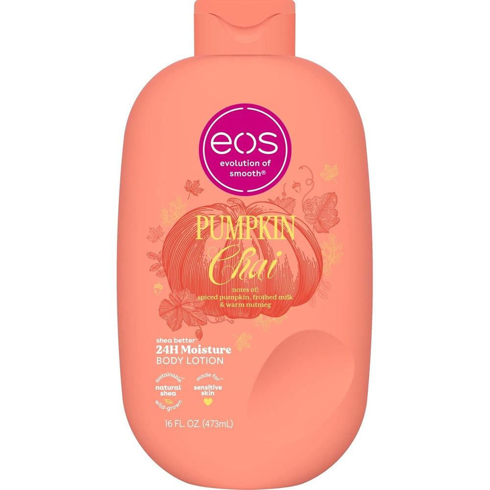 Enjoy 24hr moisture with a warm, cozy scent of spiced pumpkin, frothed milk, pink pepper, warm nutmeg and brown sugar for soft, smooth skin.