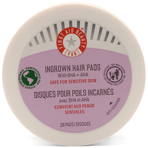 First Aid Beauty 28 x Ingrown Hair Pads with BHA + AHA