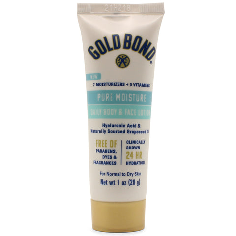 Gold Bond 28g Pure Moisture Daily Body and Face Lotion