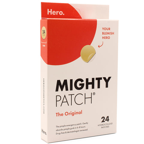 Hero Mighty Patch 24 x 12mm Acne Absorbing Hydrocolloid Spot Patch (Original)