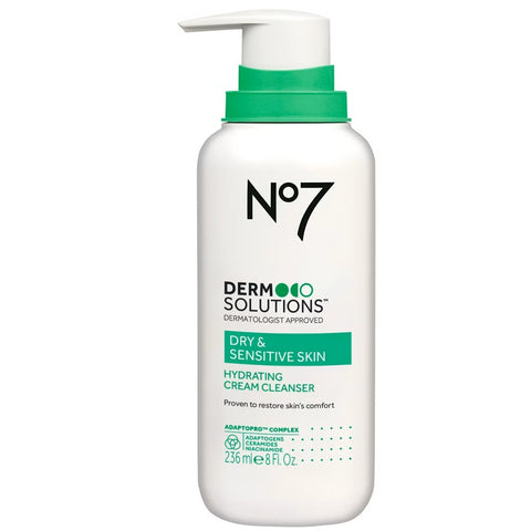 Boots No 7 236mL Derm Solutions Hydrating Cream Cleanser