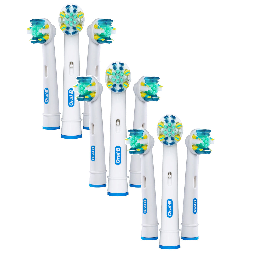 Oral B Braun 9-Pack Floss Action Replacement Tooth Brush Head EB25-9