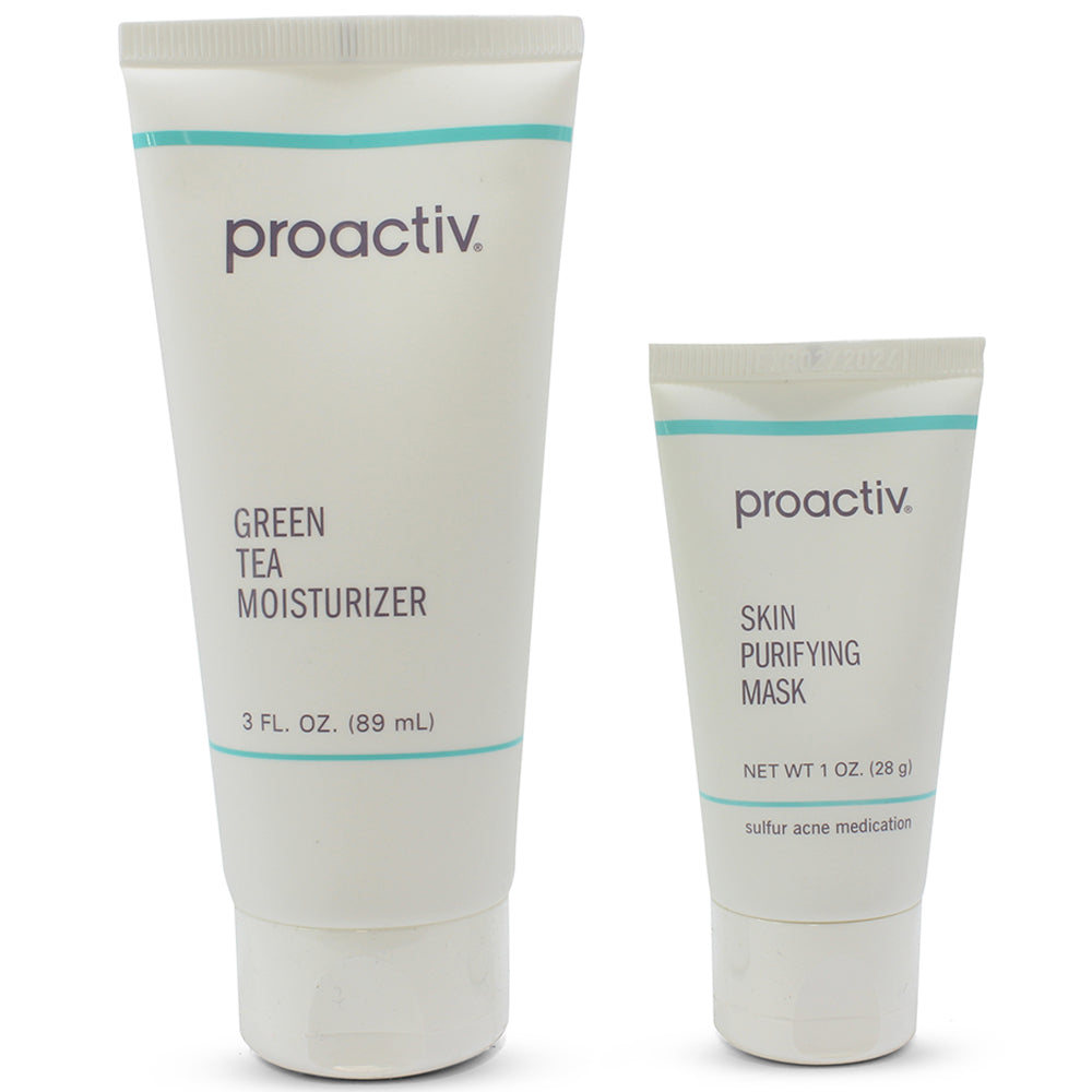 Proactiv 89ml Green Tea Moisturiser and 28g Skin Purifying Mask Set