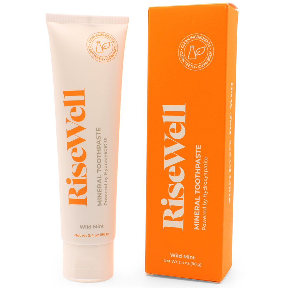 RiseWell Naturally Whitening Mineral Toothpaste 114g (Wild Mint)
