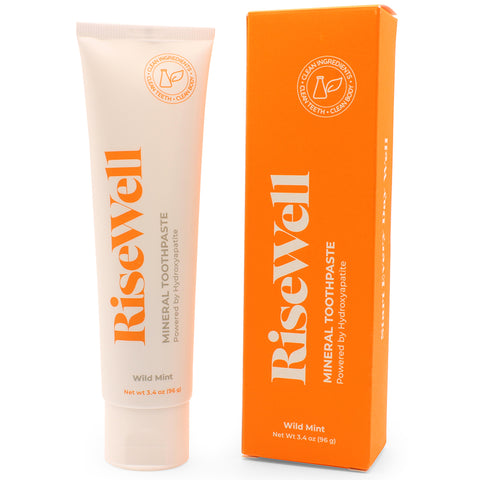 RiseWell Naturally Whitening Mineral Toothpaste 114g (Wild Mint)