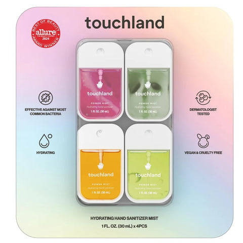 Touchland 30 mL Touchland Power Mist Hydrating Hand Sanitiser 4 Pack