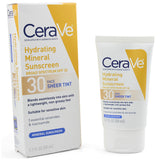 CeraVe 50mL Hydrating Sheer Tint Mineral Sunscreen SPF 30