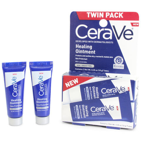 CeraVe 2 x 10g Healing Ointment Tubes for Dry, Cracked and Chafed Skin