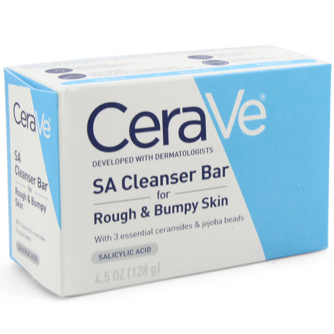 CeraVe 128g SA Cleanser Bar Soap for Rough and Bumpy Skin