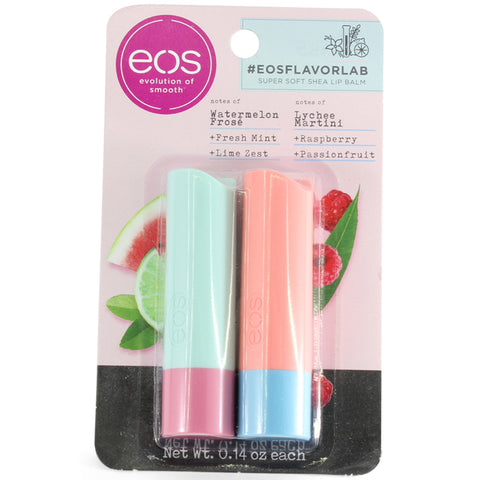eos Flavor Lab 2-Pack Watermelon Frose & Lychee Martini Lip Balm Sticks