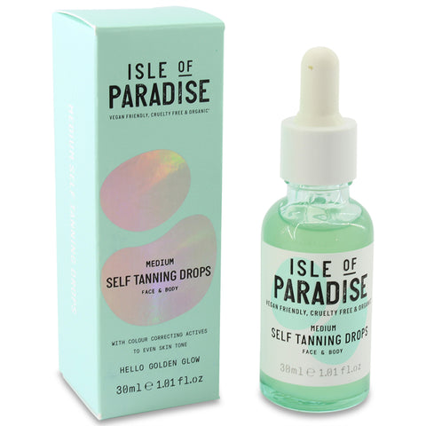 Isle of Paradise 30mL Self Tanning For Drops Face & Body (Medium)