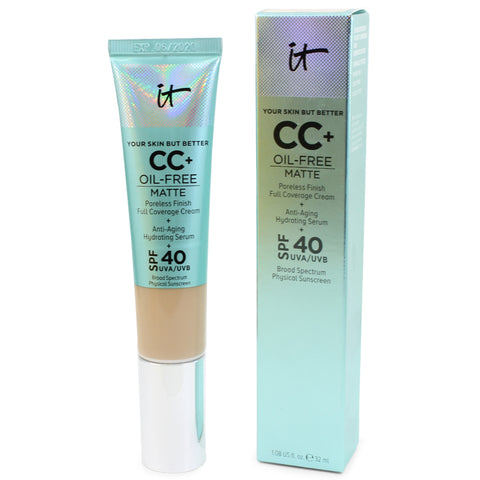 IT Cosmetics 32mL CC+ Oil Free Matte SPF40 Poreless Full Coverage Cream