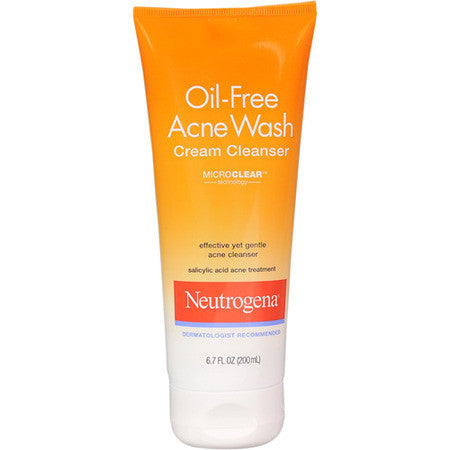 Neutrogena 200mL Oil Free Acne Wash Cream Cleanser
