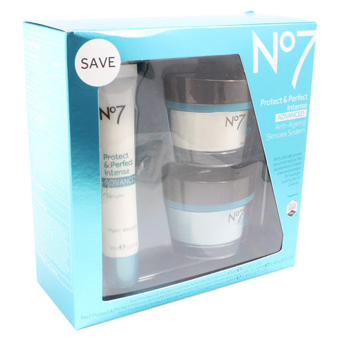 Boots No. 7 Protect and Perfect Intense Advanced 3 Piece Anti-Ageing Skincare System