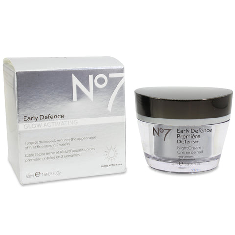 Boots No. 7 50mL Early Defence Glow Activating Night Cream