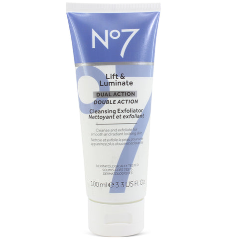 Boots No 7 100mL Lift & Luminate Double Action Cleansing Exfoliator