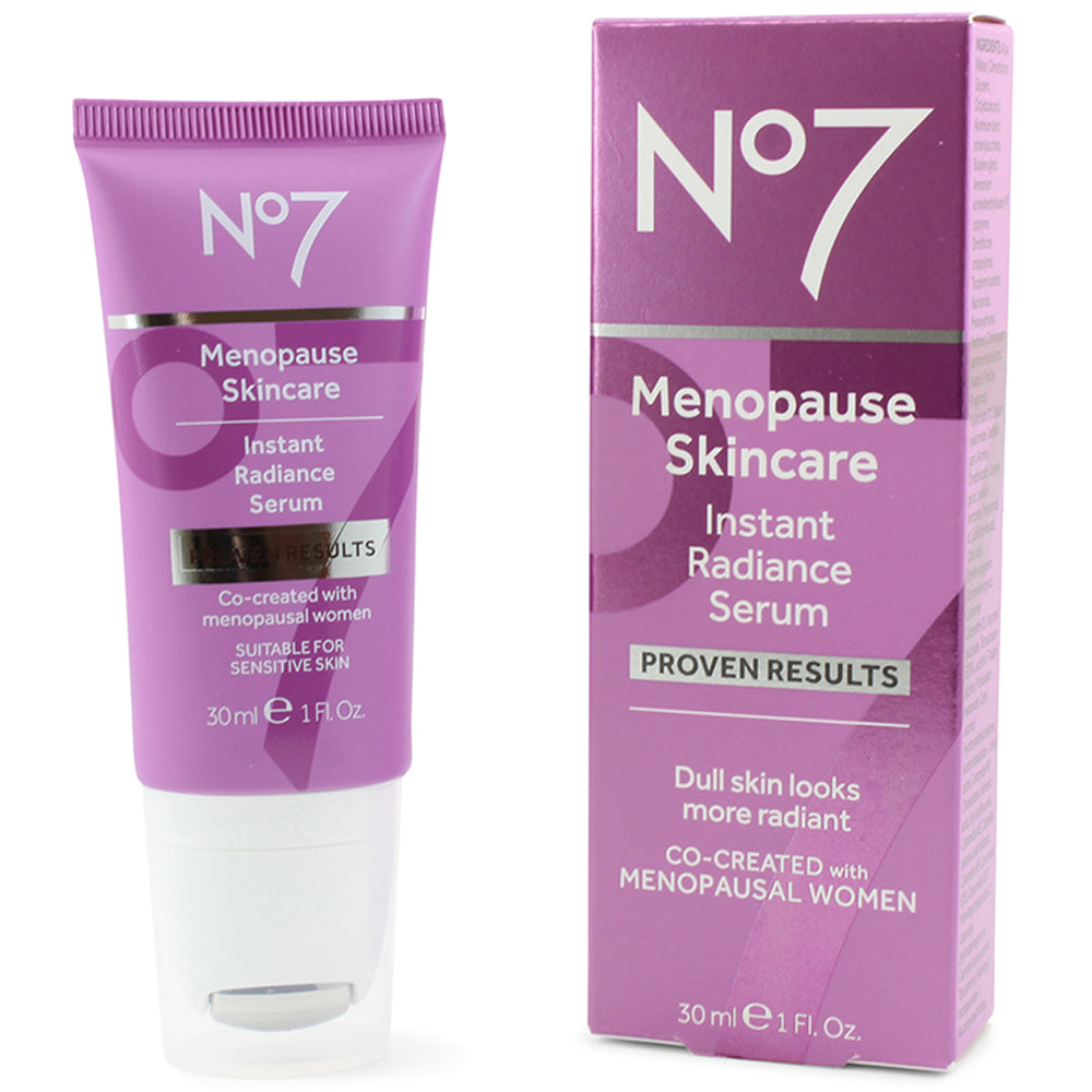 Boots No. 7 30mL Menopause Skincare Instant Radiance Serum
