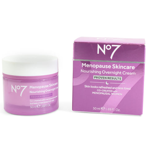 Boots No. 7 50mL Menopause Skincare Nourishing Overnight Cream
