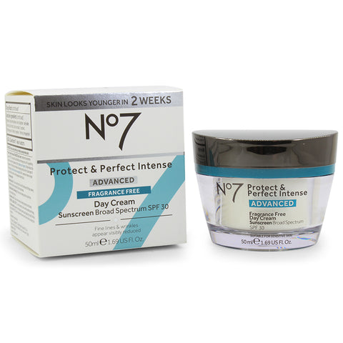 Boots No 7 50mL Protect & Perfect Intense Advanced Day Cream Fragrance Free
