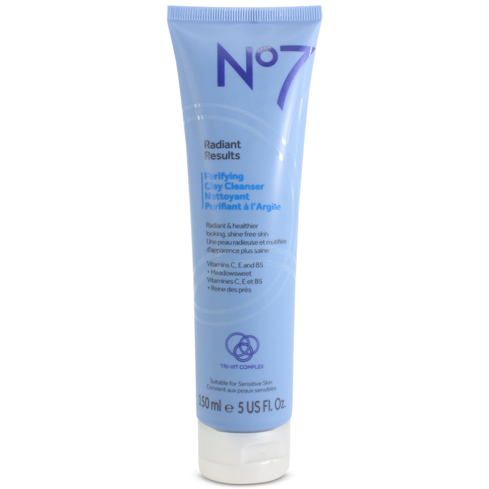 Boots No. 7 150mL Radiant Results Purifying Clay Cleanser