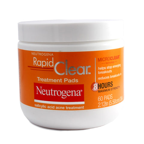 Neutrogena 60 x Rapid Clear Acne Treatment Pads with 2% Salicylic Acid